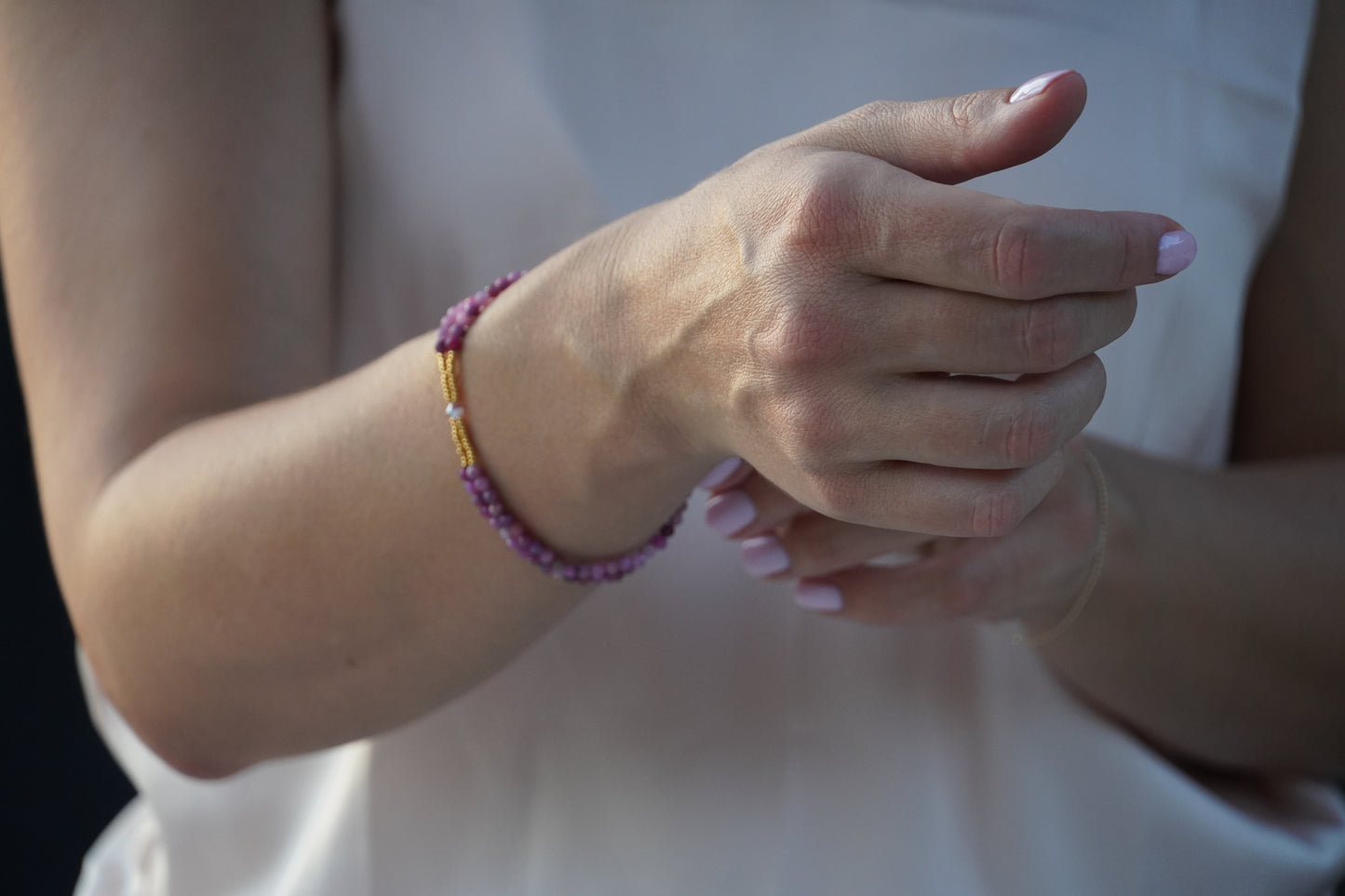 Pink Tourmaline Bracelet
