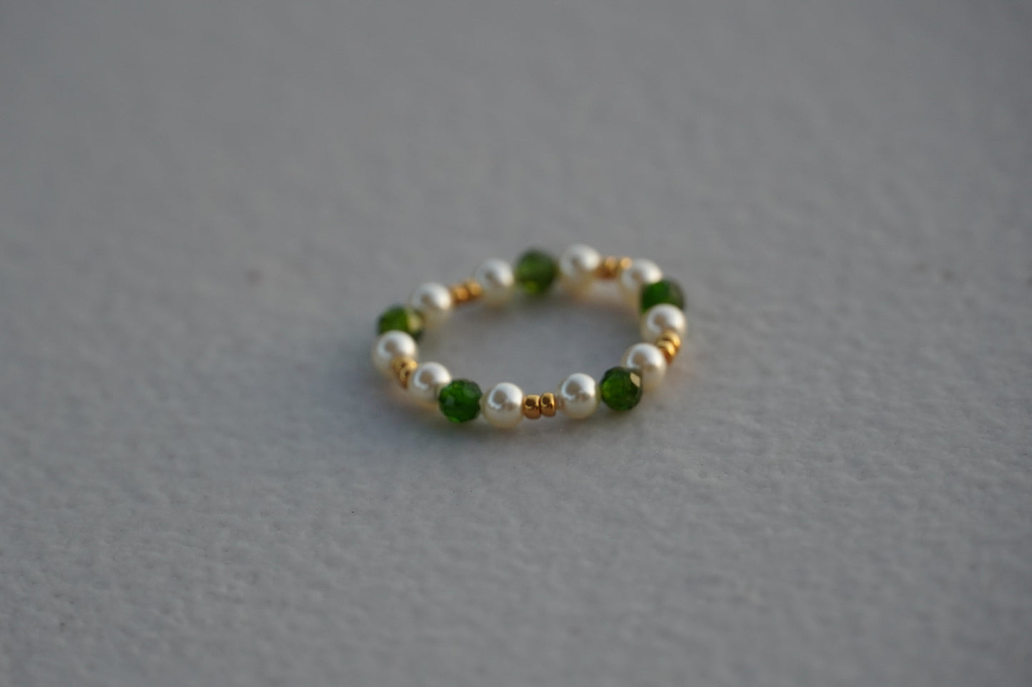 Chrome Diopside Ring