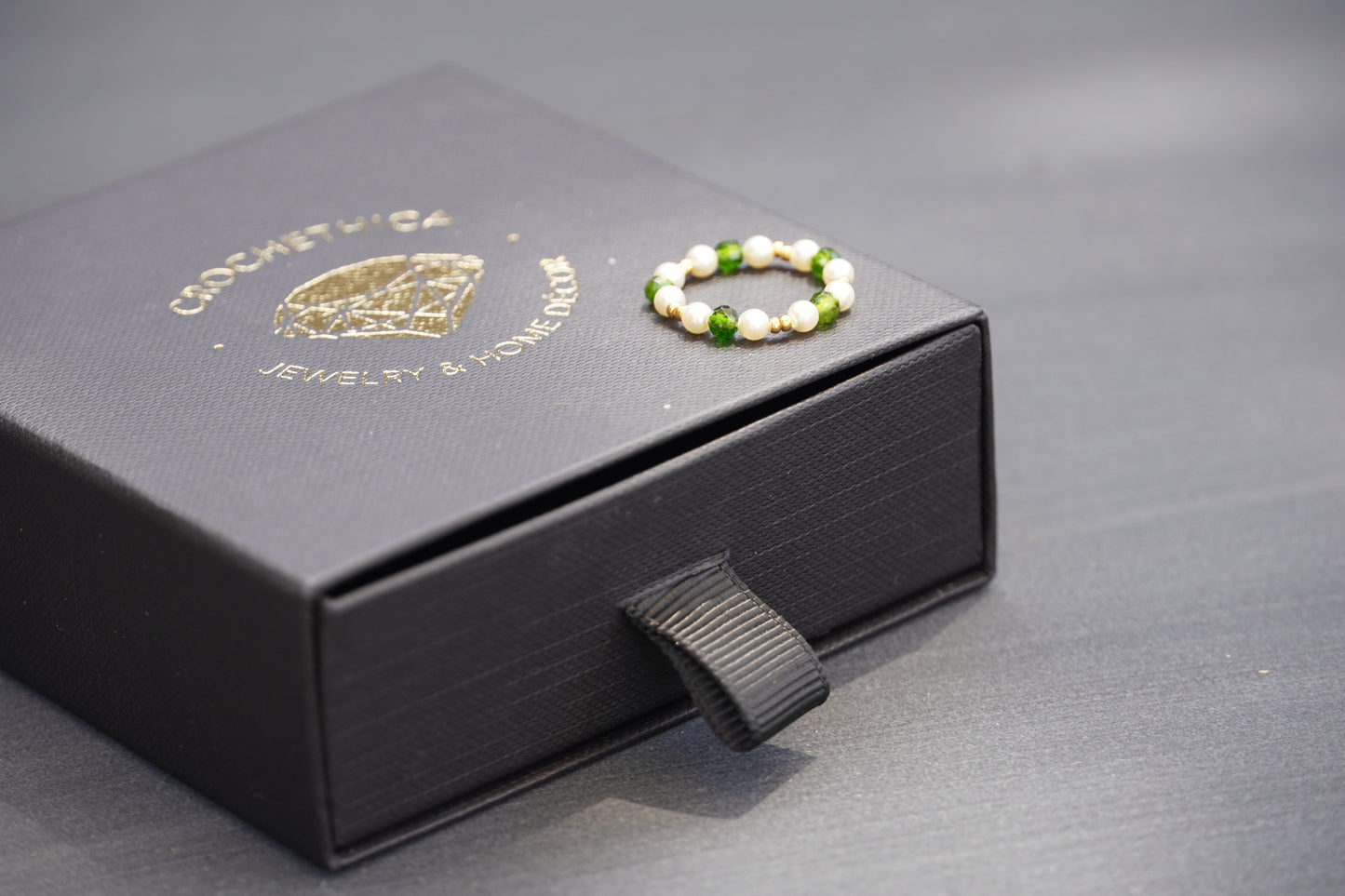 Chrome Diopside Ring