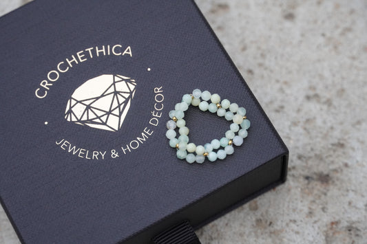 Apple Green Chrysoprase Ring