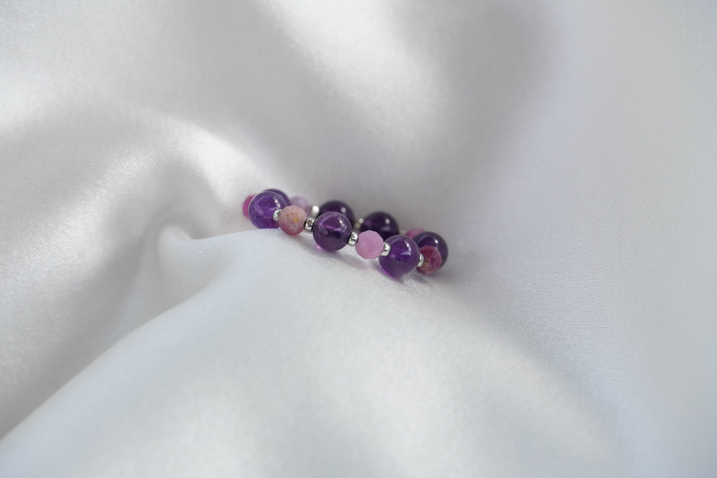Amethyst and Tourmaline Ring