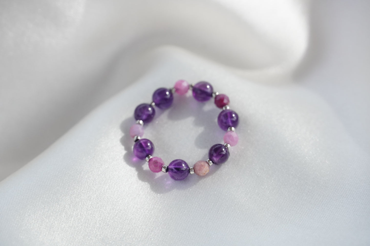 Amethyst and Tourmaline Ring